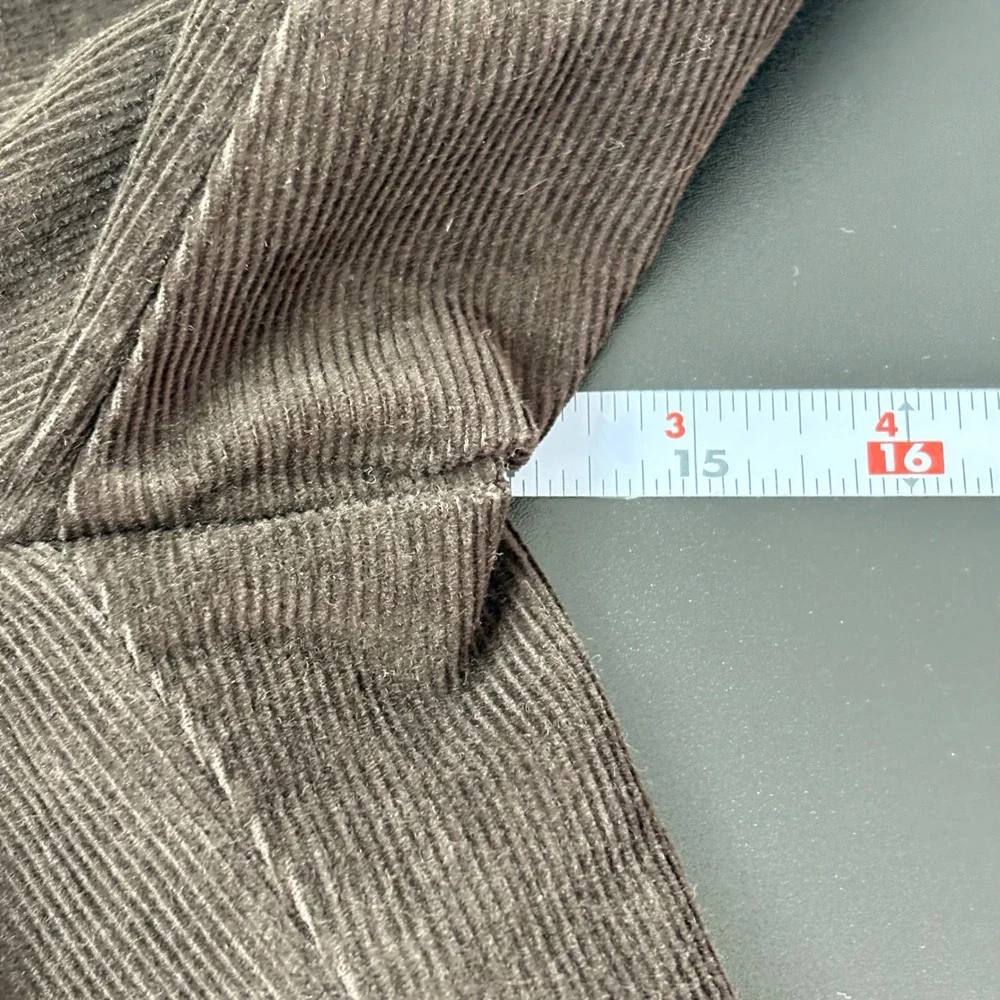 Dockers Mens Corduroy Pants 34x34 Brown D3 Classic Fit Pleated Plush Cord NEW